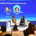 لميس نجم تحاور عزة فهمي ونيازي سلام على هامش قمة التعليم لجامعة أسلسكا 5 IMG 20251128 WA0011