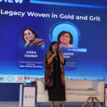 لميس نجم تحاور عزة فهمي ونيازي سلام على هامش قمة التعليم لجامعة أسلسكا 7 IMG 20251128 WA0022