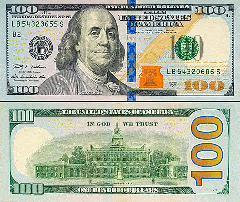 pngtree large fragment of 100 hundred dollars bill banknote old american money banknotevintage retrousd photo image 48168682 2